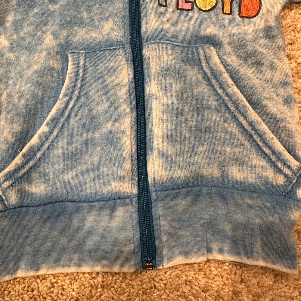 Rowdy Sprout Blue Pink Floyd Kids Hoodie - Picture 5 of 11